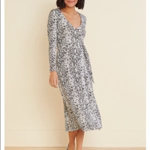 Good American Python Snake Print Dress Size 3